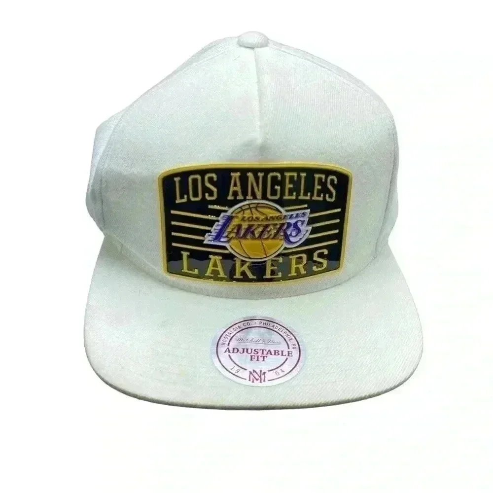 The Los Angeles Lakers Mitchell & Ness baseball hat NBA basketball SnapB…